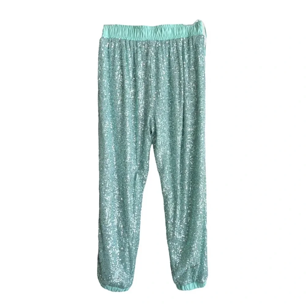 Judith March Small jogger pants. Turquoise - Picture 7 of 8